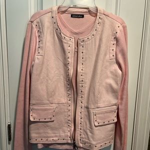 Light pink sweater jacket